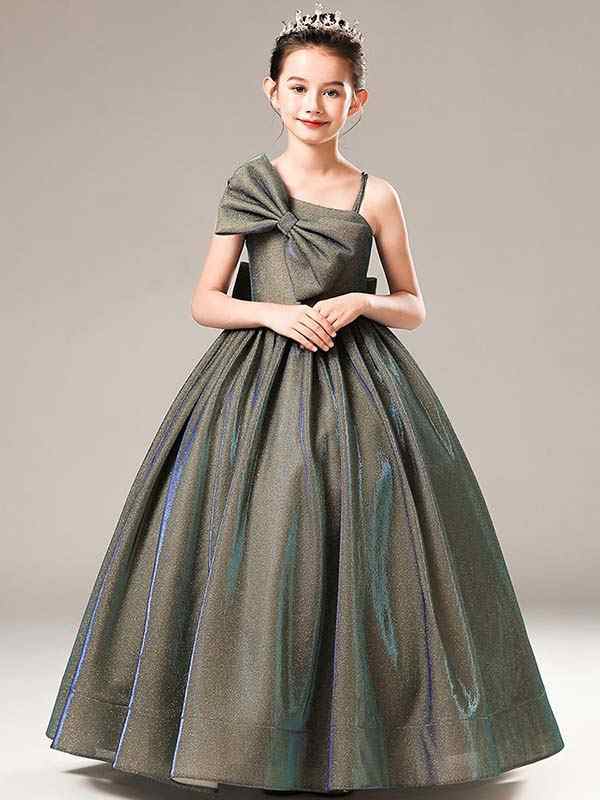 【 2025】ピアノ発表会 ドレス ロング丈 子供ドレス ワンピース お姫様 着やせ 上品 エレガント 女の子 結婚式 子供 フォーマル キッズドレス