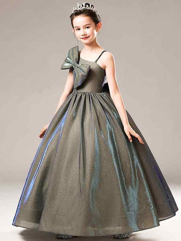 【 2025】ピアノ発表会 ドレス ロング丈 子供ドレス ワンピース お姫様 着やせ 上品 エレガント 女の子 結婚式 子供 フォーマル キッズドレス