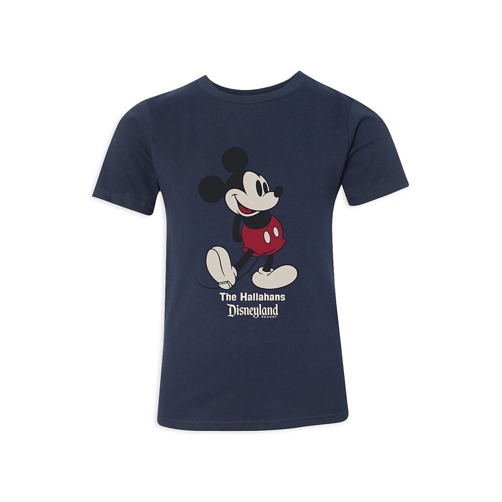 ディズニーキッズディズニーランドスタンディングミッキーマウスTシャツ カスタマイズ