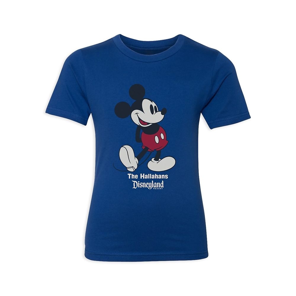 ディズニーキッズディズニーランドスタンディングミッキーマウスTシャツ カスタマイズ