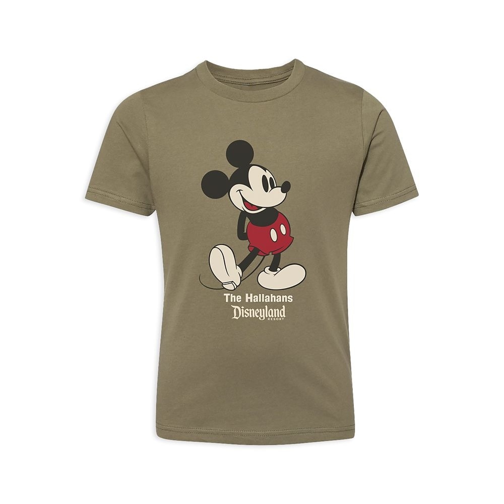 ディズニーキッズディズニーランドスタンディングミッキーマウスTシャツ カスタマイズ