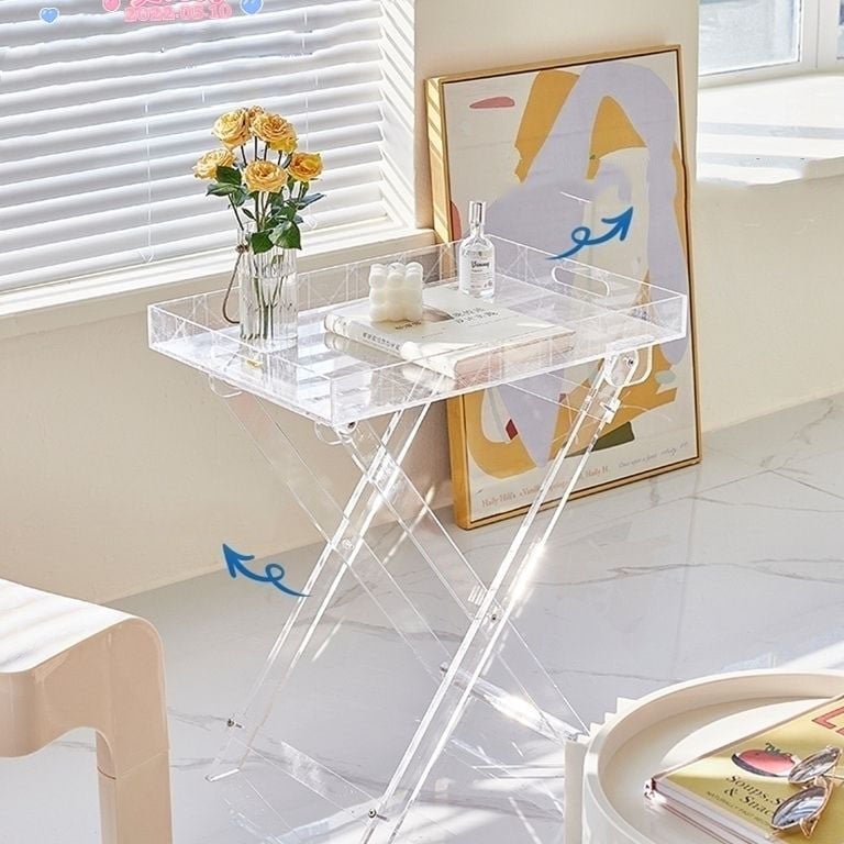 アクリルテーブル ローテーブル センターテーブル 北欧 コーヒーテーブル おしゃれ サイドテーブル 高級 ネス トテーブル クリア ベッドサイドテーブル