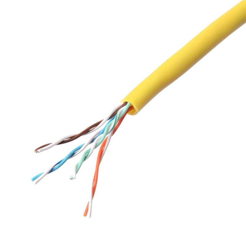 カテゴリ5eUTP単線ケーブルのみ 100m イエロー KB-T5-CB100YN
