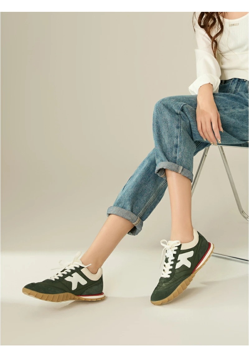 再入荷商品レディーススニーカー ニュージーランド鹿革インソール 羊革裏地 無地デザイン 4色展開 牛革+カーフスエード 軽量 通気性抜群 22.5cm~25cm対応【KACEY DEVLIN】 再入荷商品レディーススニーカー ニュージーランド鹿革インソール 羊革裏地 無地デザイン 4色展開 牛革+カーフスエード 軽量 通気性抜群 22.5cm~25cm対応【KACEY DEVLIN】