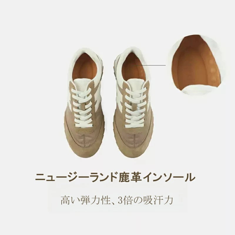 再入荷商品レディーススニーカー ニュージーランド鹿革インソール 羊革裏地 無地デザイン 4色展開 牛革+カーフスエード 軽量 通気性抜群 22.5cm~25cm対応【KACEY DEVLIN】 再入荷商品レディーススニーカー ニュージーランド鹿革インソール 羊革裏地 無地デザイン 4色展開 牛革+カーフスエード 軽量 通気性抜群 22.5cm~25cm対応【KACEY DEVLIN】