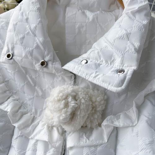 【即納】ダウンジャケット レディース ダウン ショート丈 アウター 中綿コート レディース ショートダウン 韓国 無地 ガーリー 秋 冬 長袖 可愛い キルティング フリル ポンポン フェイクファー 【即納】ダウンジャケット レディース ダウン ショート丈 アウター 中綿コート レディース ショートダウン 韓国 無地 ガーリー 秋 冬 長袖 可愛い キルティング フリル ポンポン フェイクファー