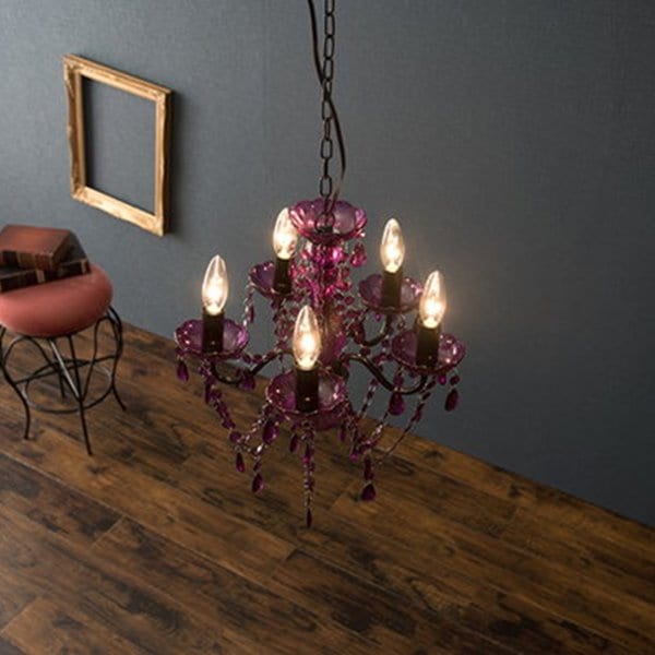 シャンデリア 5灯 小型 ミニ アクリル製 白熱灯付き LED対応 おしゃれ ペンダントライト 天井照明器具 シャンデリア 5灯 小型 ミニ アクリル製 白熱灯付き LED対応 おしゃれ ペンダントライト 天井照明器具