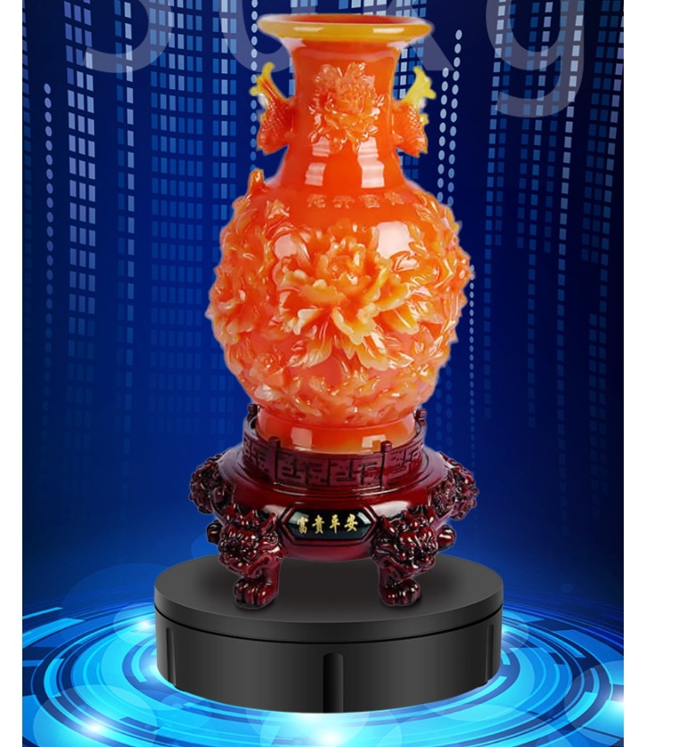 回転式ディスプレイスタンドリモコンD22cm50KG-ロード可能な電気360度回転写真ジュエリーターンテーブルスタンドブラックYS220B