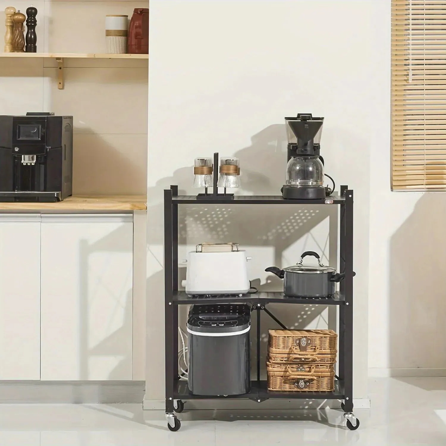 インストール不要 リムーバブル折りたたみ折りたたみ電子レンジ収納ラック車輪付きローリング取り外し可能なカートラック多層金属製収納ラック家庭用多目的オーガナイザーシェルフ自宅の寝室バス インストール不要 リムーバブル折りたたみ折りたたみ電子レンジ収納ラック車輪付きローリング取り外し可能なカートラック多層金属製収納ラック家庭用多目的オーガナイザーシェルフ自宅の寝室バス