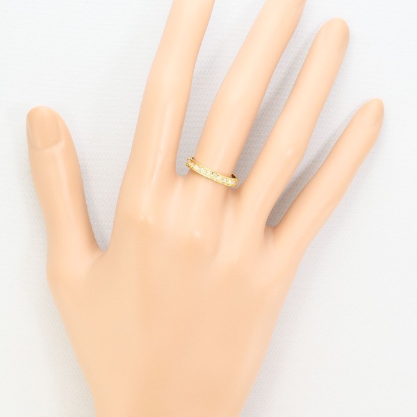 K18 18金 YG イエローゴールド リング 指輪 9.5号 ダイヤ 0.50 ジュエリー 中古 K18 18金 YG イエローゴールド リング 指輪 9.5号 ダイヤ 0.50 ジュエリー 中古