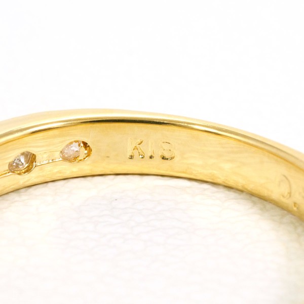 K18 18金 YG イエローゴールド リング 指輪 9.5号 ダイヤ 0.50 ジュエリー 中古 K18 18金 YG イエローゴールド リング 指輪 9.5号 ダイヤ 0.50 ジュエリー 中古
