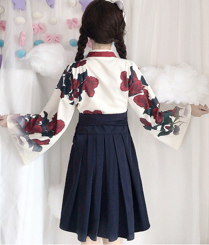 ハロウィン ハロインナイト ゴスロリ 着物 スーツ 袴 フラワー 花柄 プリント柄 ネイビー レッド ハロウィン ハロインナイト ゴスロリ 着物 スーツ 袴 フラワー 花柄 プリント柄 ネイビー レッド