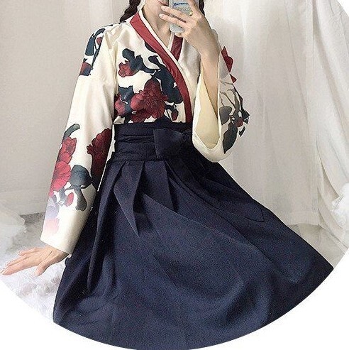ハロウィン ハロインナイト ゴスロリ 着物 スーツ 袴 フラワー 花柄 プリント柄 ネイビー レッド ハロウィン ハロインナイト ゴスロリ 着物 スーツ 袴 フラワー 花柄 プリント柄 ネイビー レッド