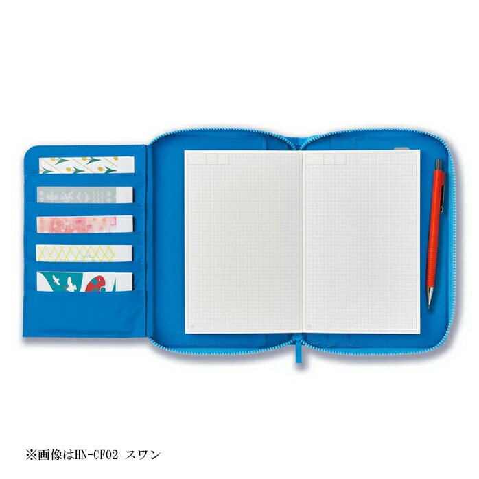 （まとめ買い）HITOTOKI NOTE 手帳のように使えるノート コミックサイズ ラウンドジップタイプ フラワー HN-CF04 [x3]