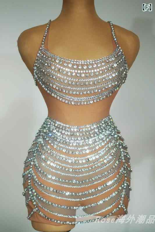 ドレス パーティー レディース ピンク ラインストーン 薄手 スリング ヒップ スカート 音楽 祭 女性 歌手 パフォーマンス 服 誕生日 パーティー ドレス バー コ ドレス パーティー レディース ピンク ラインストーン 薄手 スリング ヒップ スカート 音楽 祭 女性 歌手 パフォーマンス 服 誕生日 パーティー ドレス バー コ