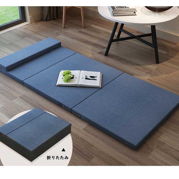 【即納】マットレス 高反発ウレタン 枕付き 三つ折り シングル お昼寝マット 折りたたみ ごろ寝マット ベッドマットレス キャンプ 【即納】マットレス 高反発ウレタン 枕付き 三つ折り シングル お昼寝マット 折りたたみ ごろ寝マット ベッドマットレス キャンプ