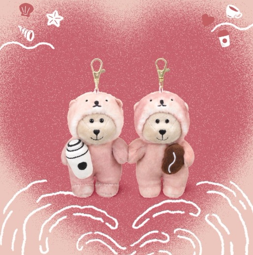 [25Valentine] Lovely Otter Keychain Set (2P)