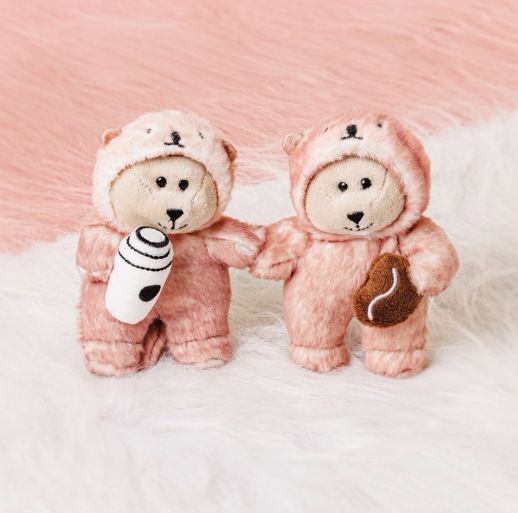 [25Valentine] Lovely Otter Keychain Set (2P)