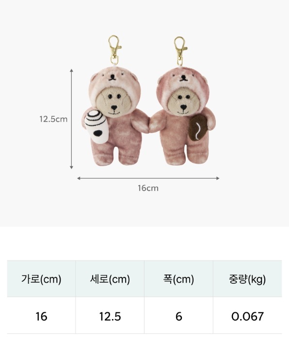 [25Valentine] Lovely Otter Keychain Set (2P)