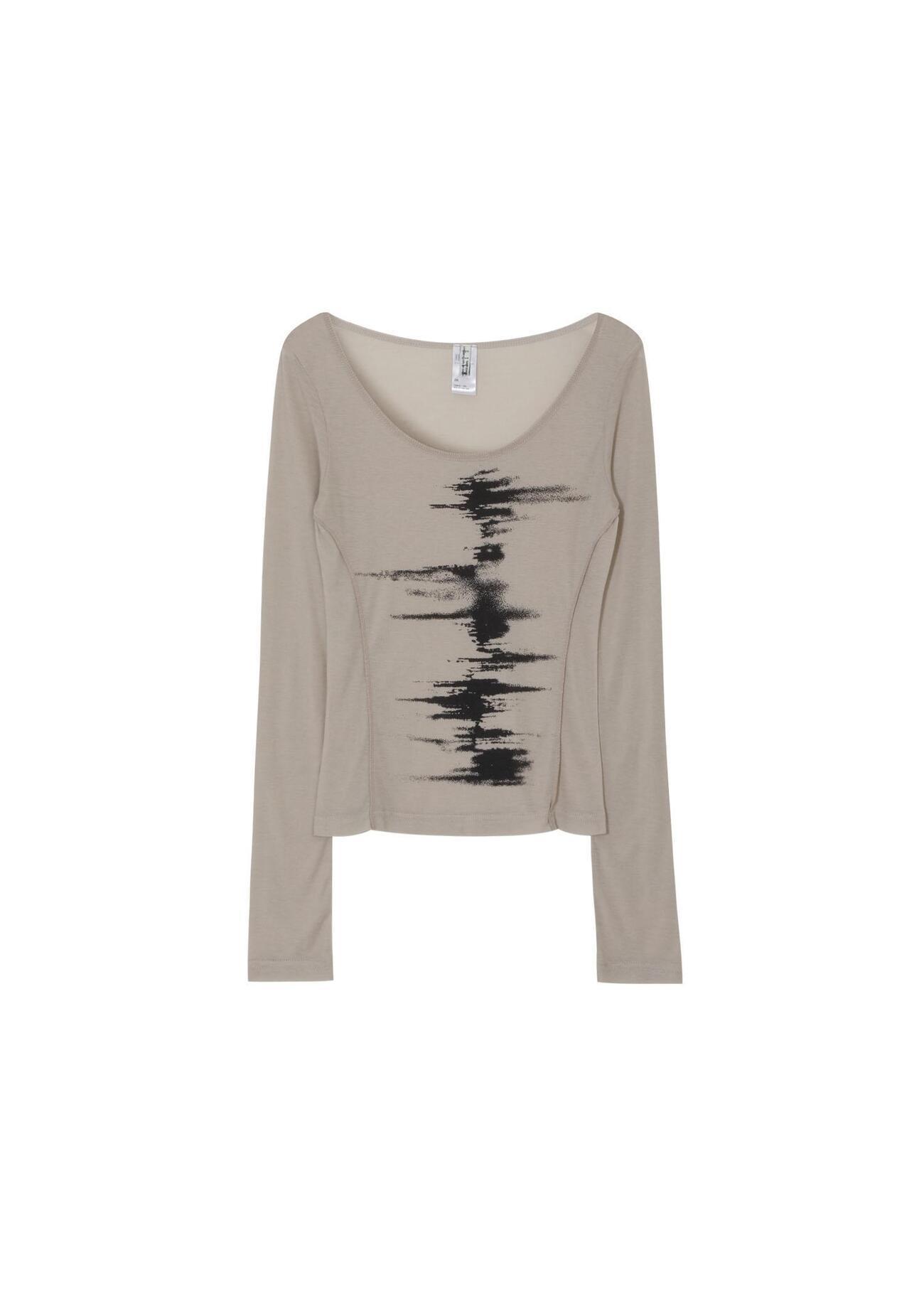 bohemian seoul NOISE PRINTED LINE LONG SLEEVE Tシャツ