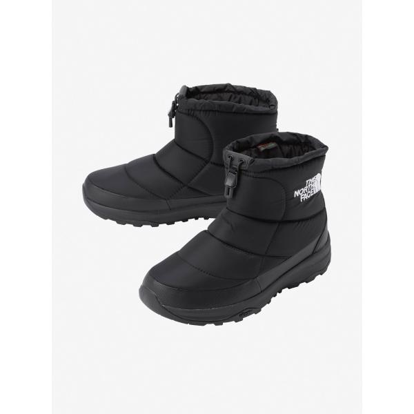 ノースフェイス メンズ レディース ブーツ 防水 ヌプシ ブーティ ウォータープルーフ ロゴ ショート アークティックグリップ NF52485 KW ブラック 黒 防滑 撥水