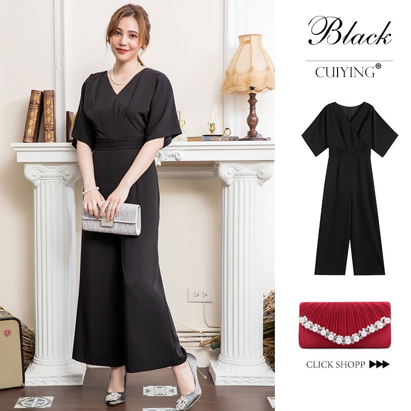 新しい日本の女性服エレガントなソリッドカラーvネックスリムフィットスリムジャンプスーツ88331 新しい日本の女性服エレガントなソリッドカラーvネックスリムフィットスリムジャンプスーツ88331