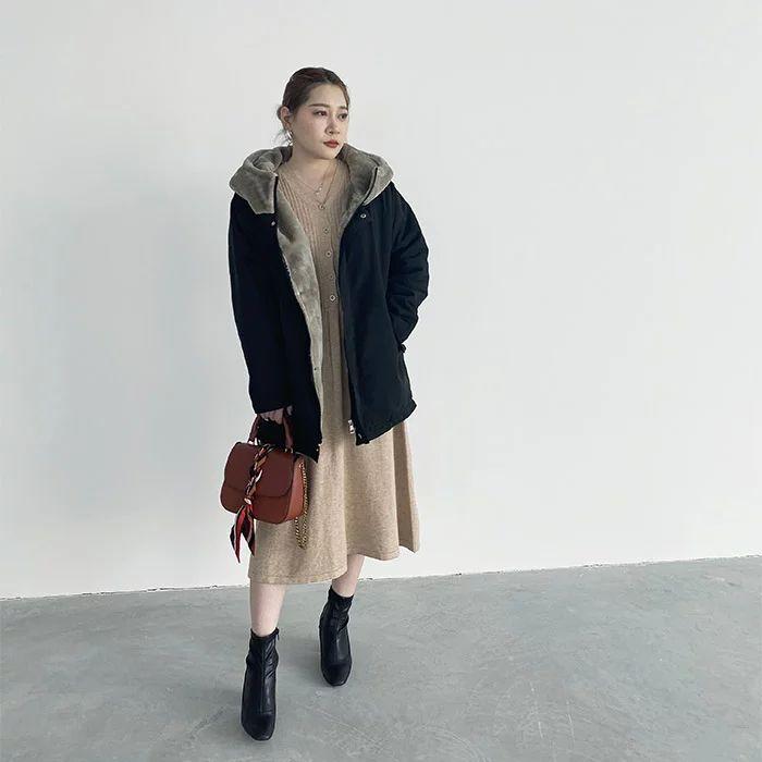 モッズコートレディース裏ボアボアコートロングコート裏起毛コートフードファー付き防寒着秋冬アウター大きいサイズ モッズコートレディース裏ボアボアコートロングコート裏起毛コートフードファー付き防寒着秋冬アウター大きいサイズ