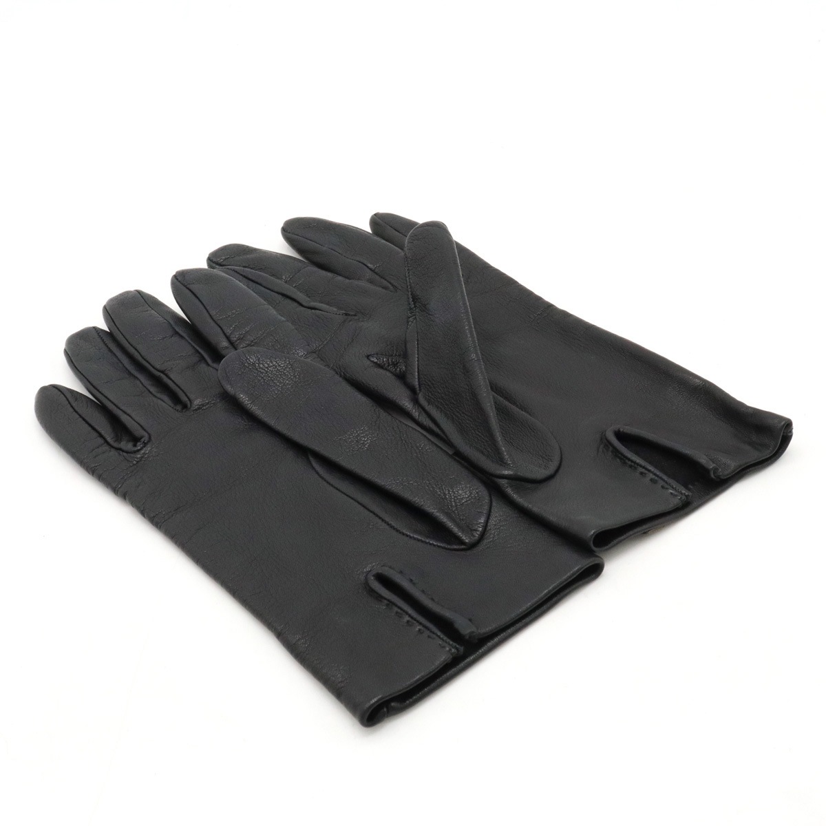 Hロゴ グローブ 革手袋 レザー ブラック 黒 # Hロゴ グローブ 革手袋 レザー ブラック 黒 #