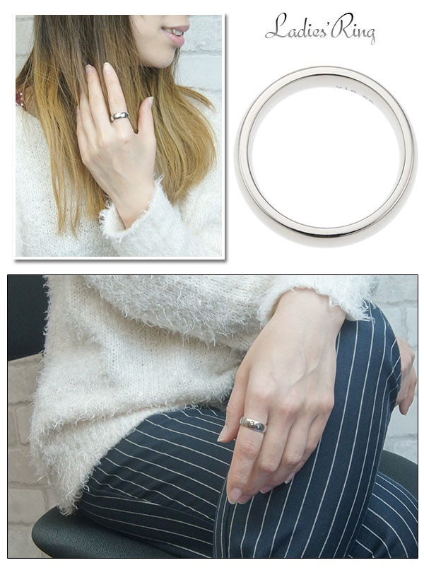 ユニセックスリング 指輪 男女兼用 レディース メンズ サージカルステンレス 太め艶感リング シンプル 丸みライン クリスマス プレゼント 誕生日 傷がつきにくく変色しにくい