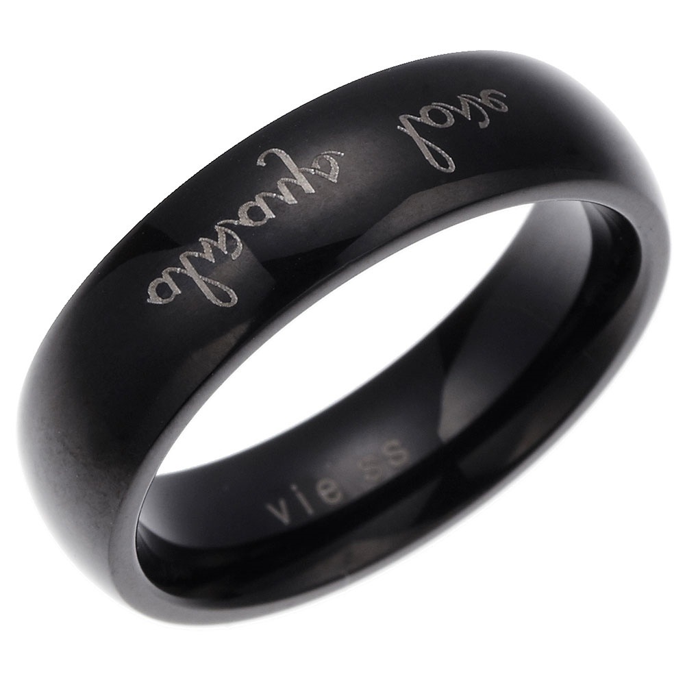 ユニセックスリング 指輪 男女兼用 レディース メンズ サージカルステンレス 太め艶感リング シンプル 丸みライン クリスマス プレゼント 誕生日 傷がつきにくく変色しにくい