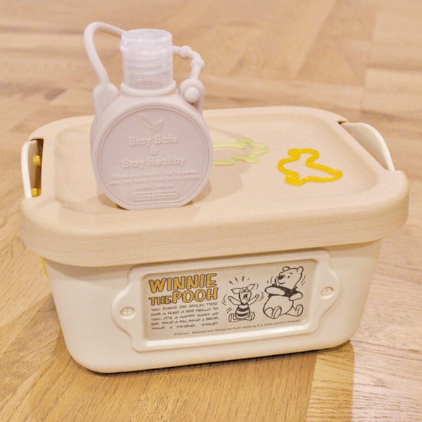 Qoo10] くまのプーさん フタ付きミニやわらかバケ