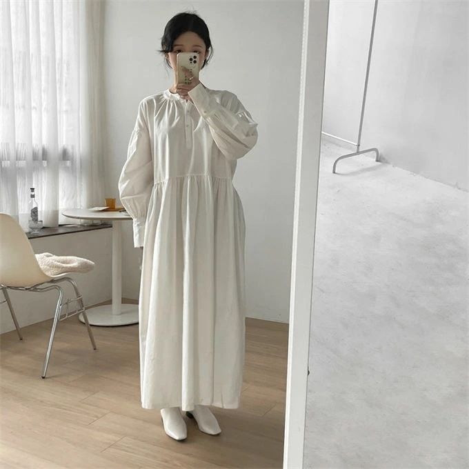 ワンピース シャツワンピース プリーツワンピース レディース 長袖 マキシ丈 フレア ゆったり 体型カバー 春 上品 ロングワンピース ロング丈 リラックス 上質感 立体的 シンプル ホワイト ブラ ワンピース シャツワンピース プリーツワンピース レディース 長袖 マキシ丈 フレア ゆったり 体型カバー 春 上品 ロングワンピース ロング丈 リラックス 上質感 立体的 シンプル ホワイト ブラ