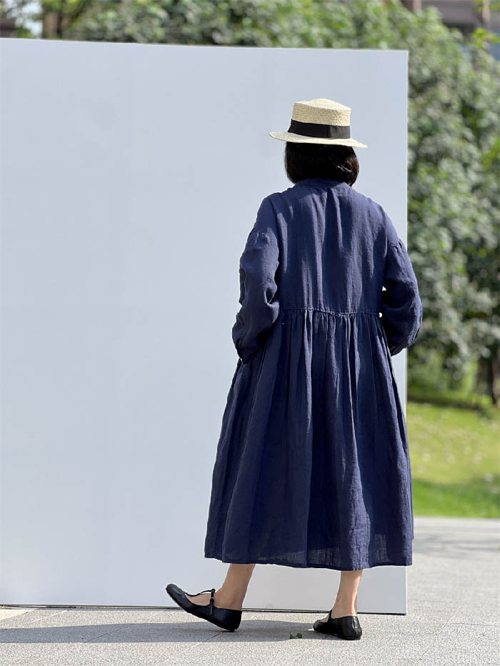 ワンピース リネン100% 長袖 秋 春 シャツワンピース スタンドカラー レディース リネン 麻 無地 長袖 大きいサイズ チュニック ゆったり ナチュラル オシャレ シンプル カジュアル 着回し ワンピース リネン100% 長袖 秋 春 シャツワンピース スタンドカラー レディース リネン 麻 無地 長袖 大きいサイズ チュニック ゆったり ナチュラル オシャレ シンプル カジュアル 着回し