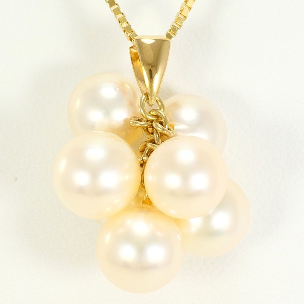K18 18金 YG ネックレス パール(真珠) 中古 K18 18金 YG ネックレス パール(真珠) 中古