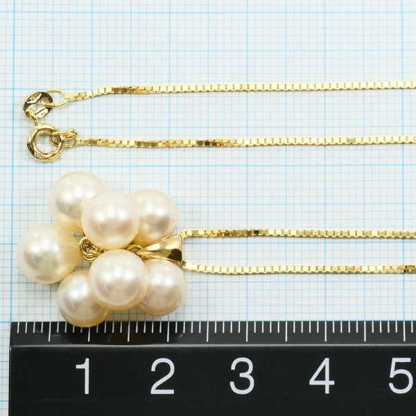 K18 18金 YG ネックレス パール(真珠) 中古 K18 18金 YG ネックレス パール(真珠) 中古