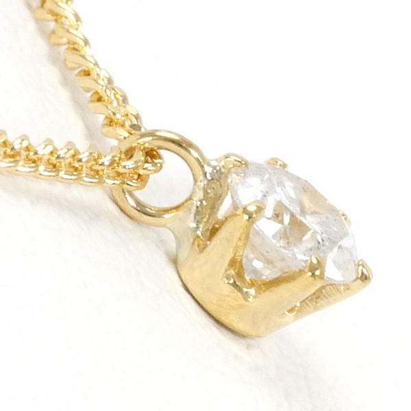 K18 18金 YG イエローゴールド ネックレス ダイヤ 0.121 ジュエリー 中古 K18 18金 YG イエローゴールド ネックレス ダイヤ 0.121 ジュエリー 中古