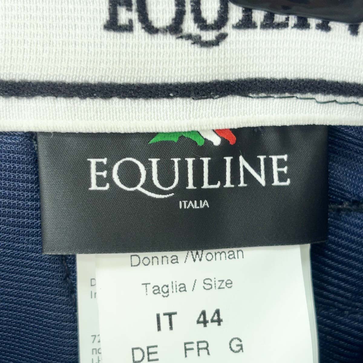 【中古・未使用品】EQUILINE エクイライン JULIK FullGrip B-MOVE textile スリムフィット フルグリップ キュロット I44 ネイビー N08895 レディース 乗馬 【中古・未使用品】EQUILINE エクイライン JULIK FullGrip B-MOVE textile スリムフィット フルグリップ キュロット I44 ネイビー N08895 レディース 乗馬