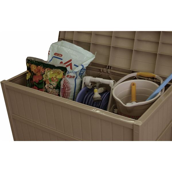 大容量収納庫 ブラウン 組立式 大容量収納庫 ブラウン 組立式