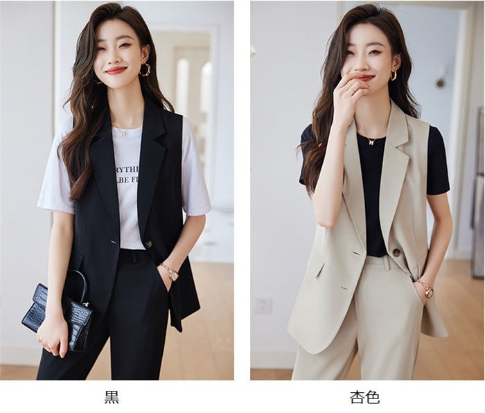 セットアップ カジュアル 春夏 事務服 パンツスーツ ベスト&パンツ 2点セット ママスーツ 入園式 入学式 フォマール ビジネススーツ OL女性 オフィス レディース スーツセット ノースリーブ 夏 セットアップ カジュアル 春夏 事務服 パンツスーツ ベスト&パンツ 2点セット ママスーツ 入園式 入学式 フォマール ビジネススーツ OL女性 オフィス レディース スーツセット ノースリーブ 夏