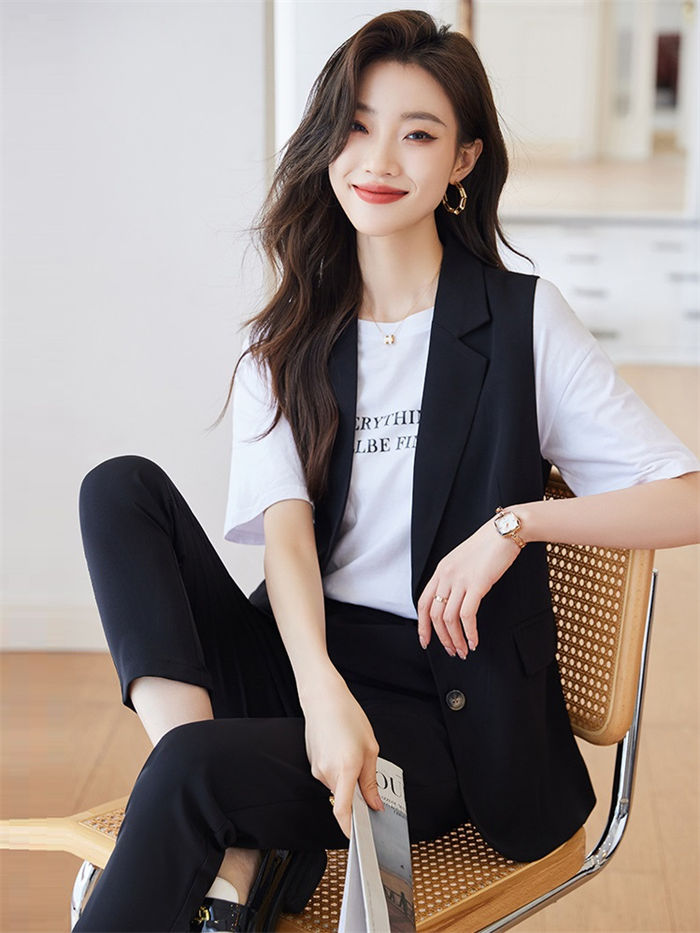 セットアップ カジュアル 春夏 事務服 パンツスーツ ベスト&パンツ 2点セット ママスーツ 入園式 入学式 フォマール ビジネススーツ OL女性 オフィス レディース スーツセット ノースリーブ 夏 セットアップ カジュアル 春夏 事務服 パンツスーツ ベスト&パンツ 2点セット ママスーツ 入園式 入学式 フォマール ビジネススーツ OL女性 オフィス レディース スーツセット ノースリーブ 夏