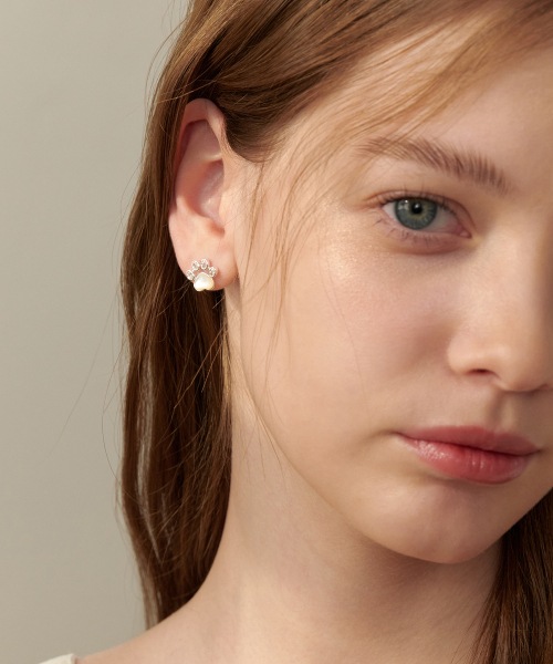 (シルバー925)ラブリー キャット ゼリー イヤリング EC3097 (シルバー925)ラブリー キャット ゼリー イヤリング EC3097