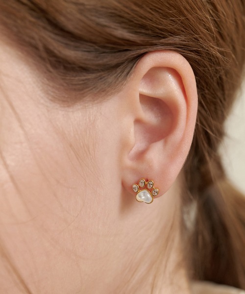 (シルバー925)ラブリー キャット ゼリー イヤリング EC3097 (シルバー925)ラブリー キャット ゼリー イヤリング EC3097