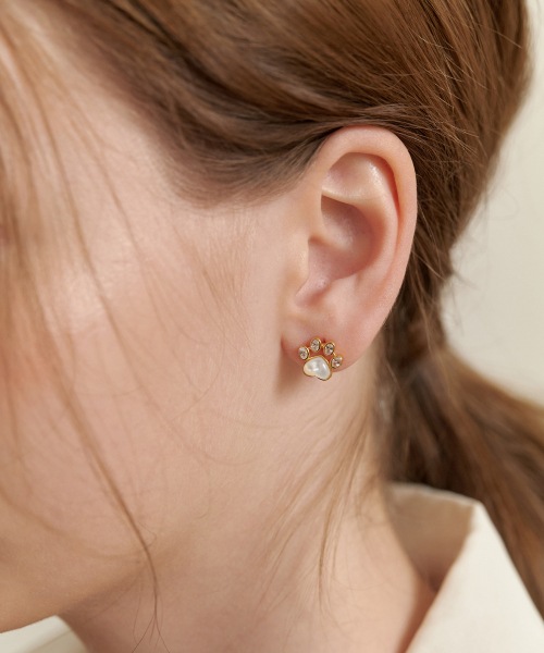 (シルバー925)ラブリー キャット ゼリー イヤリング EC3097 (シルバー925)ラブリー キャット ゼリー イヤリング EC3097