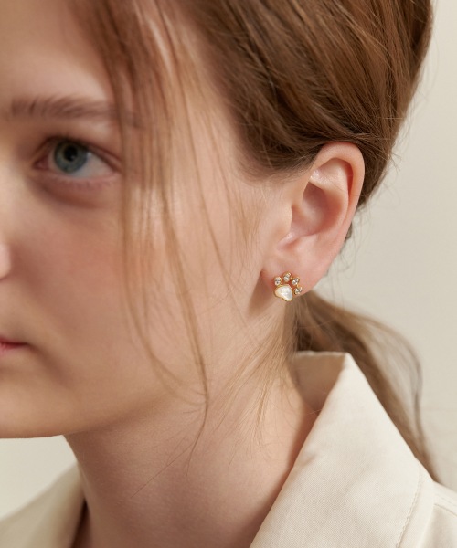 (シルバー925)ラブリー キャット ゼリー イヤリング EC3097 (シルバー925)ラブリー キャット ゼリー イヤリング EC3097