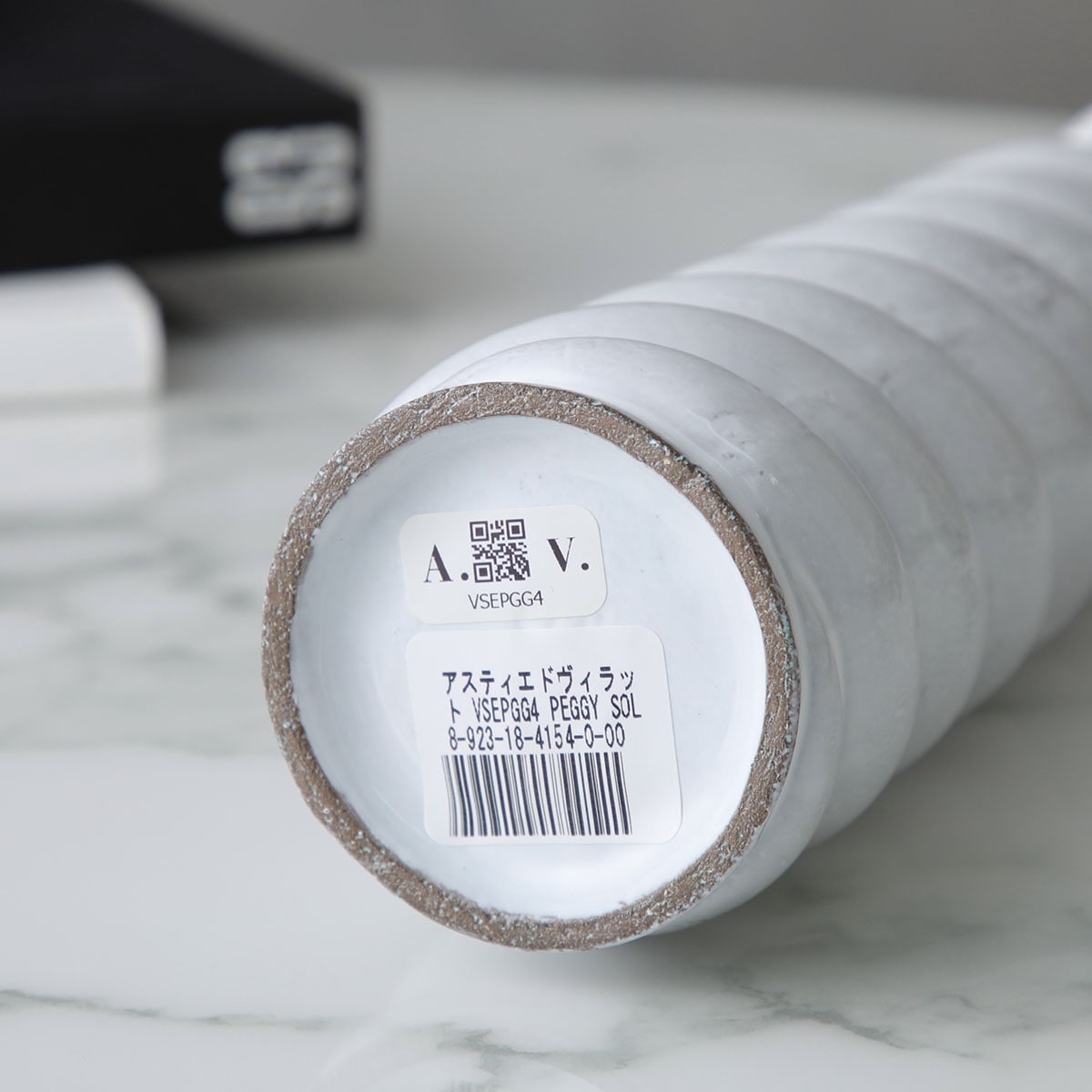 Astier de Villatte アスティエ・ド・ヴィラット 花瓶 Peggy Soliflore Braid Vase VSEPGG4 陶器 花器 フラワーベース 【返品交換不可】