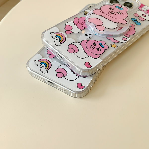スマホケース　おぱんちゅうさぎ　iPhone Qoo10] スマホケース おぱんちゅうさぎ ipho