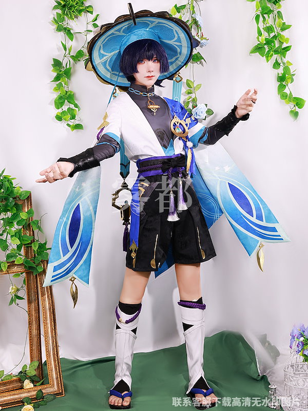 Qoo10] 放浪者 原神 コスプレ 笠帽子付き 散兵