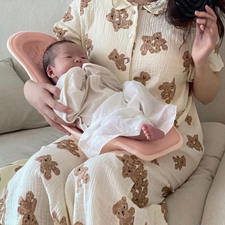 授乳シート オーガニックコットン100% (クラウンパターン) 日本初 韓国 プレママ 人気 出産準備