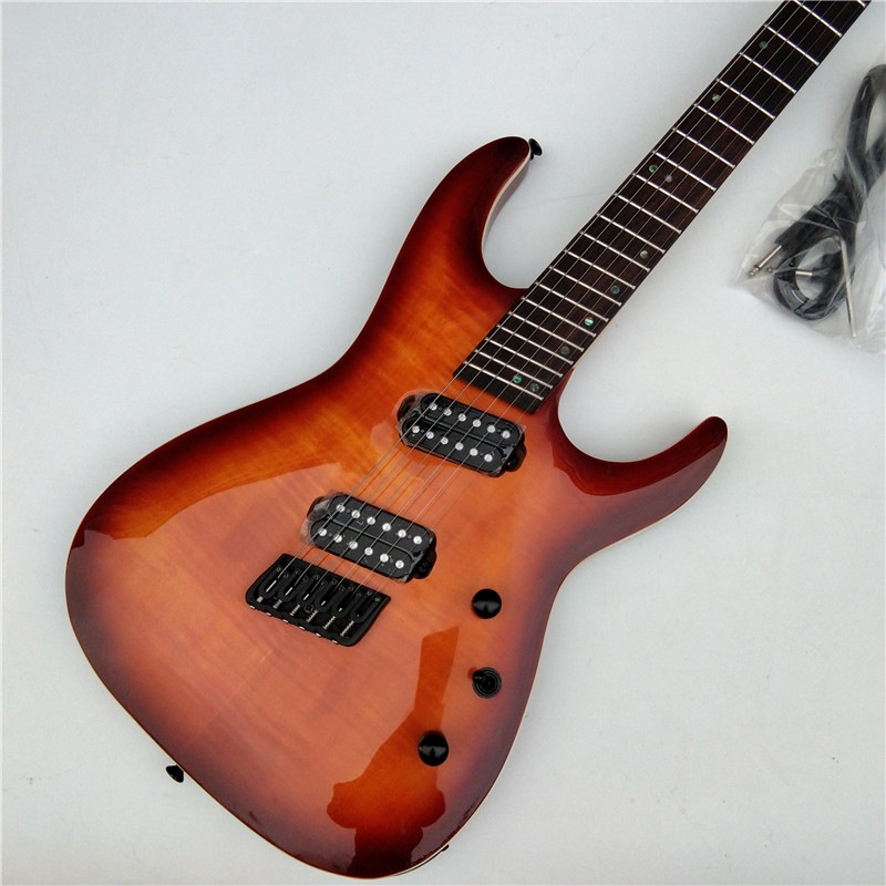 サンバースト-6弦エレキギター,マホガニーボディ,ローズウッド指板,固定ブリッジ,BJ-630