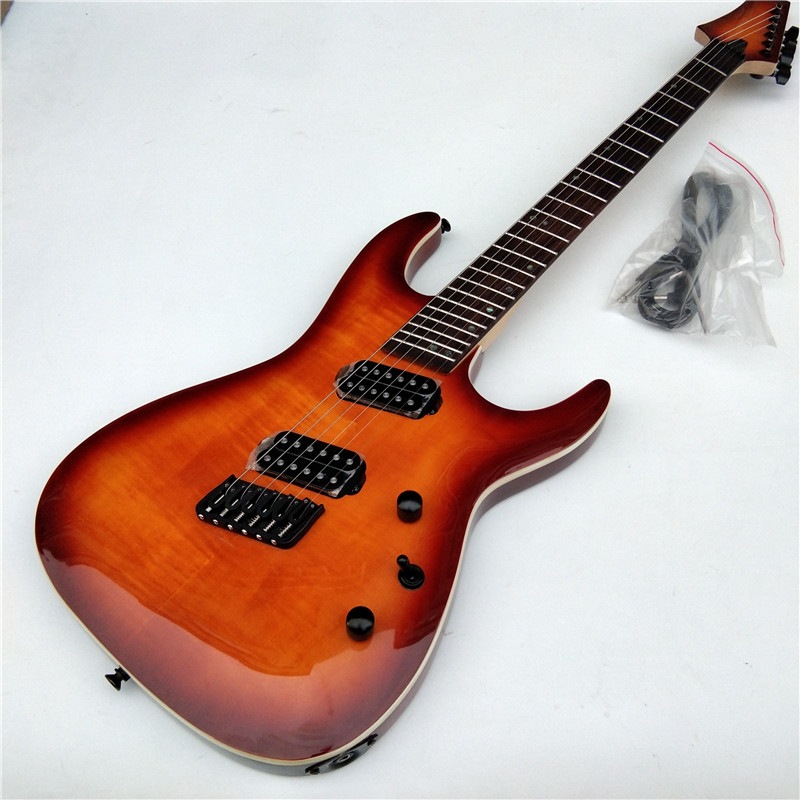 サンバースト-6弦エレキギター,マホガニーボディ,ローズウッド指板,固定ブリッジ,BJ-630
